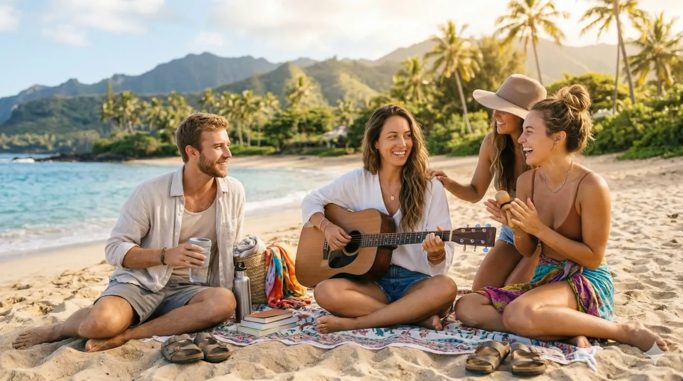 Estudante de violão treinando em casa